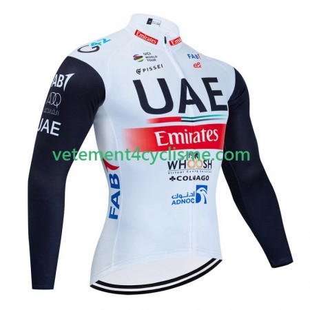 Homme Maillot vélo Manches Longues Uae Emirates 2023